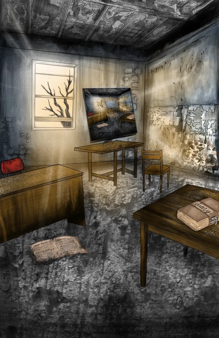 Illustrated commission piece showing detailed linework and color rendering