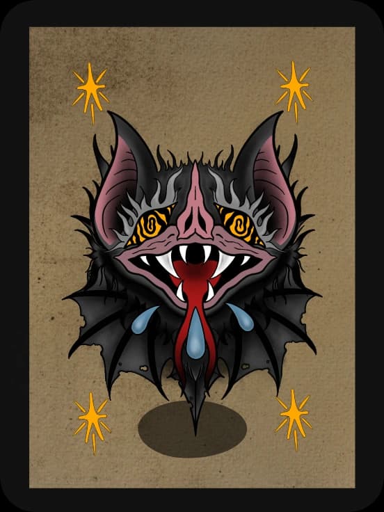 Digital Reddit avatar concept illustration from Raven Inkwork portfolio