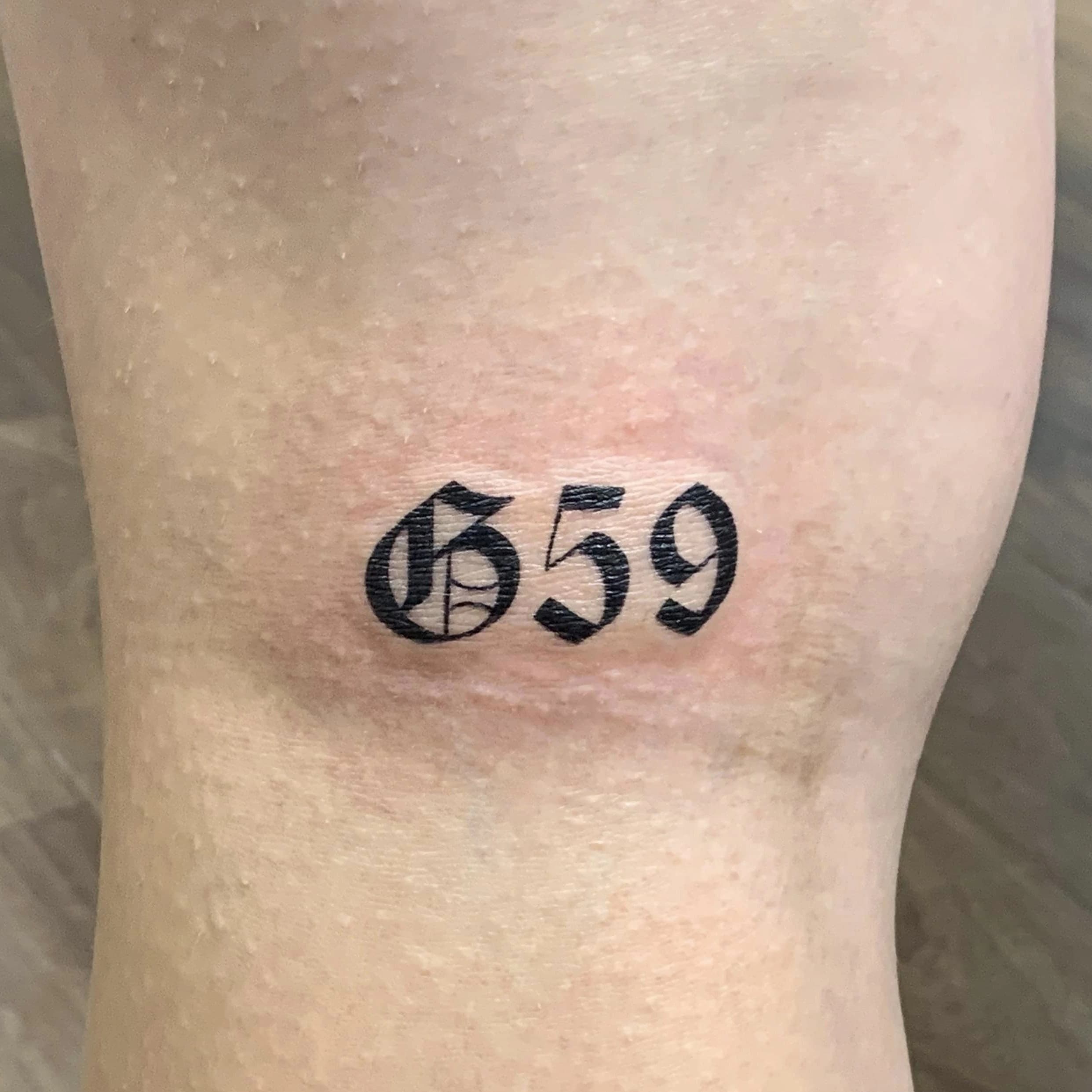 Custom script tattoo with smooth cursive lettering and balanced spacing